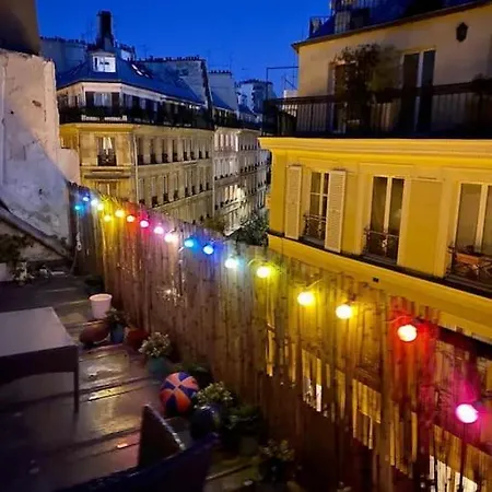 Charming Terrace In 2 Apartment Paris